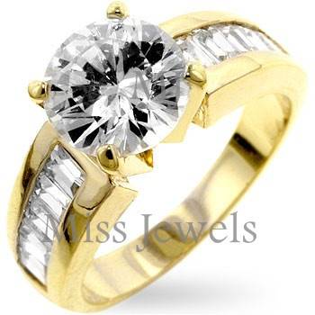 **Sparkling simulated diamond solitaire engagement ring**Size 9**